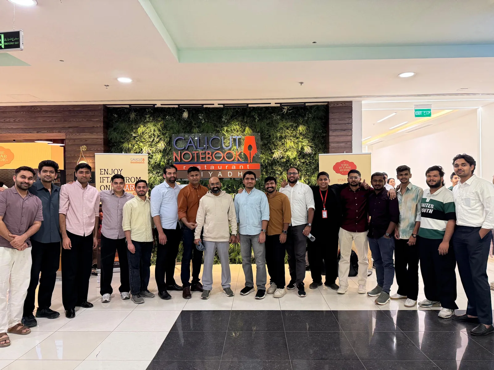 The OpenArabia team at a company iftar in Riyadh