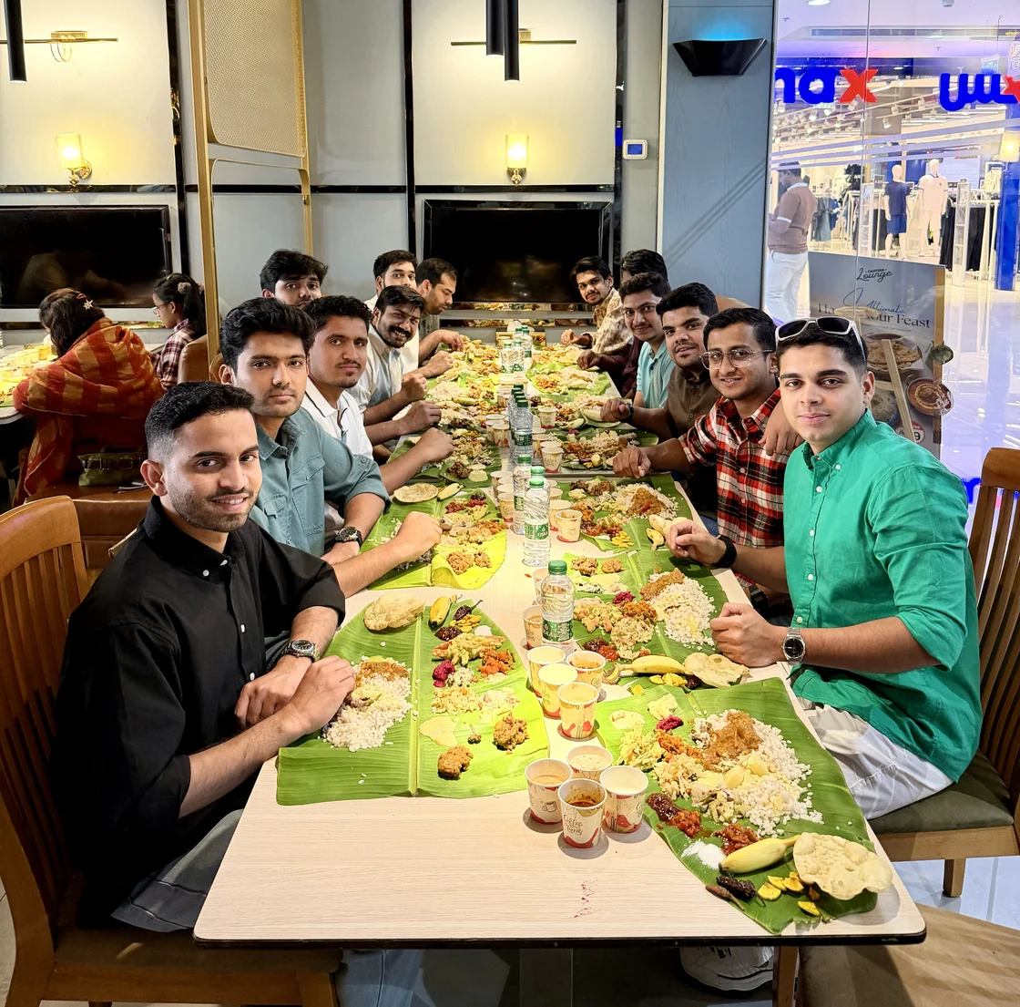 The OpenArabia team sharing a sadhya in Riyadh